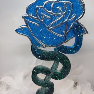 Rose diamant sur socle